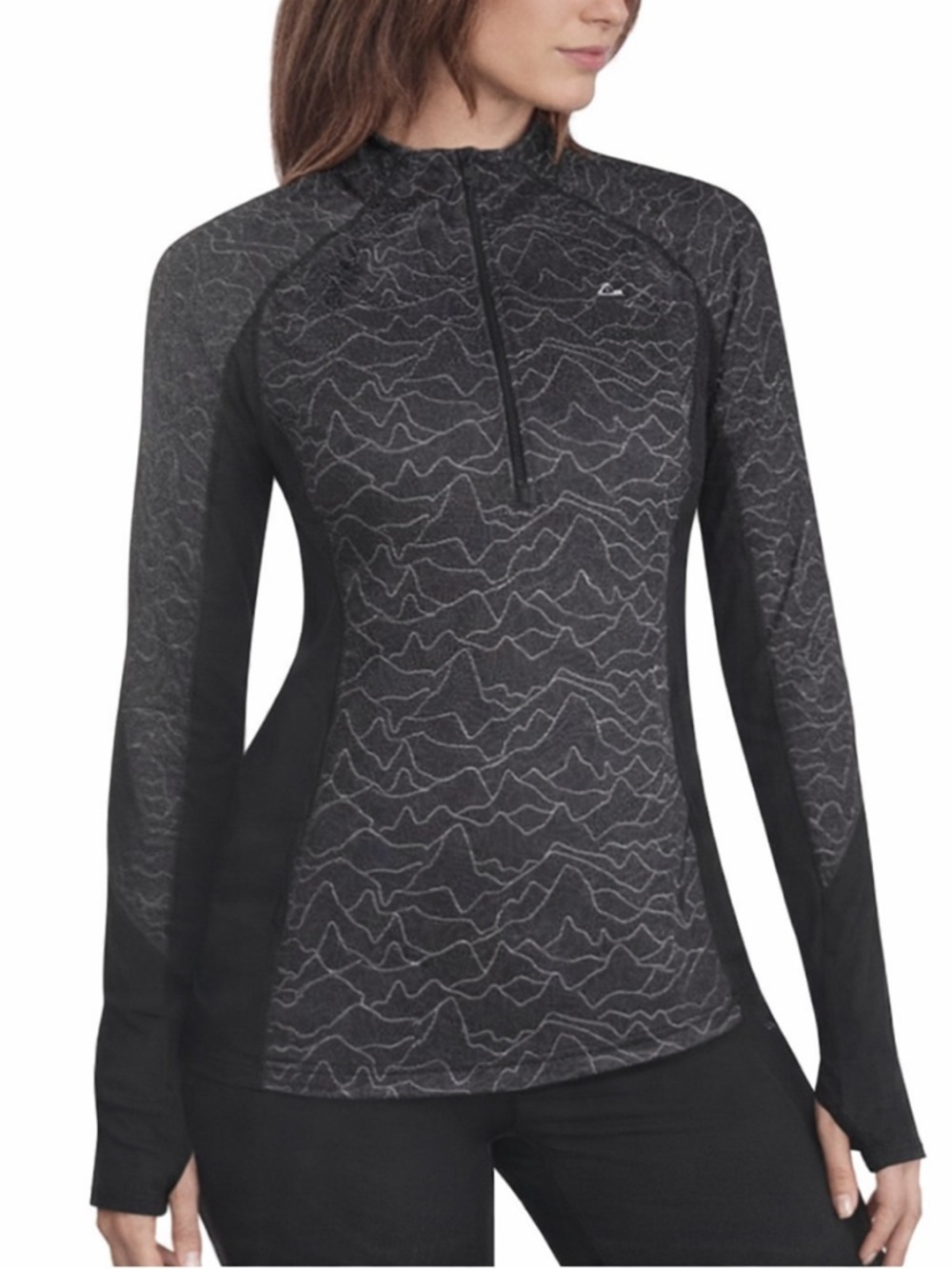 🌸2/$12🌸 Paradox Zip Long Sleeve Merino Blend Performance Base Layer Top Size XS